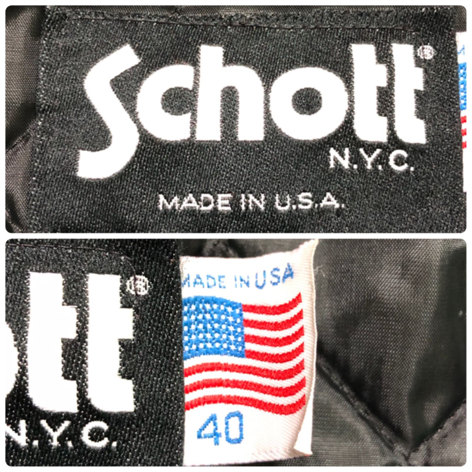SCHOTT USA製 スタジャン バーシティジャケット アワードジャケット 