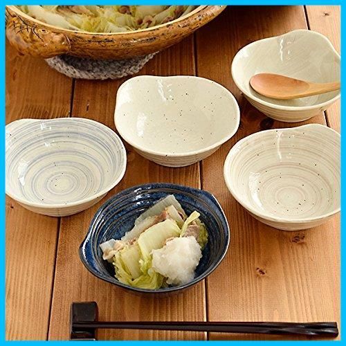 【在庫セール】とんすい お鍋の取り鉢 小鉢 和食器 ボウル 取り皿 テーブルウェアイースト (うず茶) 2個セット