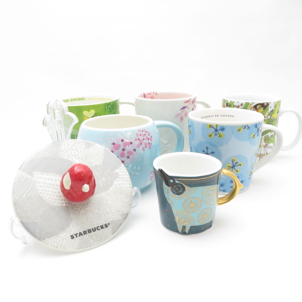 STARBUCKS スターバックス マグカップ - マグリード 7点 おまとめ 海外スタバ 他 陶器 SM4029X2