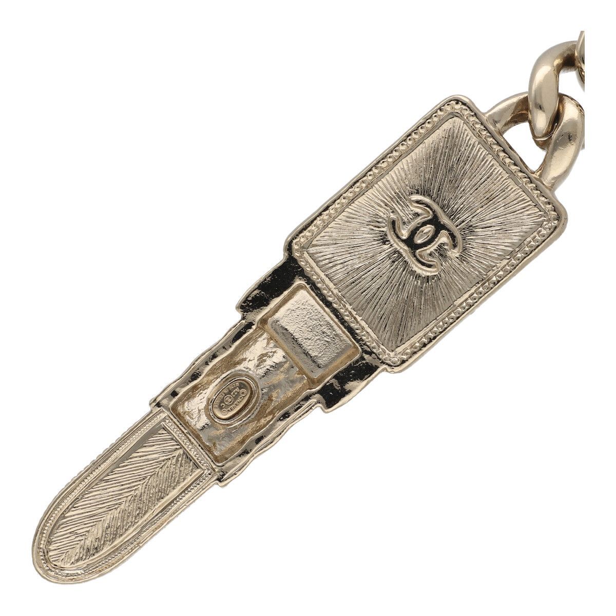 中古】 CHANEL シャネル リップスティック ココマーク チェーン