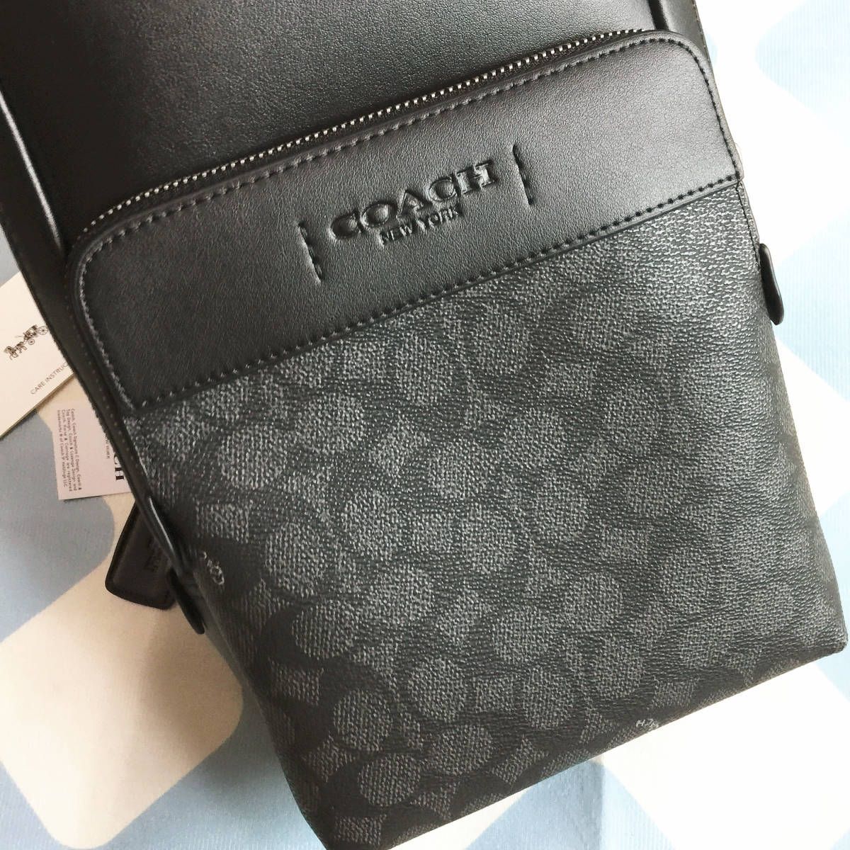 ☆新品☆コーチ/COACH バッグ C5332 チャコール×ブラック ボディー  