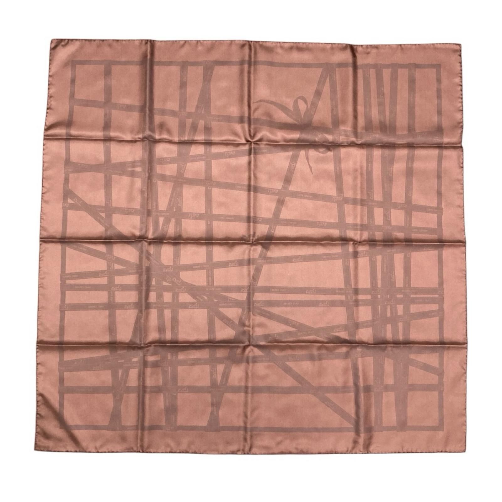 エルメス HERMES カレ 90 スカーフ シルク ブラウン系