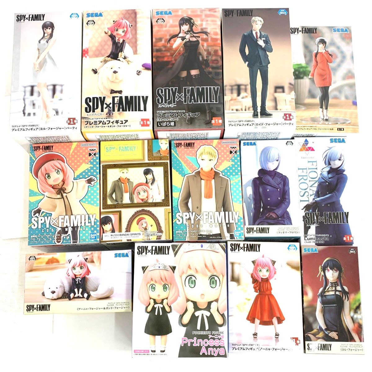 未使用品 SEGA セガ SPY×FAMILY スパイファミリー フィギュア 14個まとめセット   アーニャ・ボンド フィオナ ヨル  　240002230196 未使用品 SEGA セガ SPY×FAMILY スパイファミリー フィギュア 14