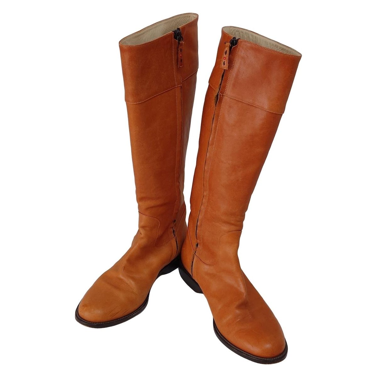 アンリクイール ブーツ ✿アンリクイール✿ブラウンレザー ハイカット