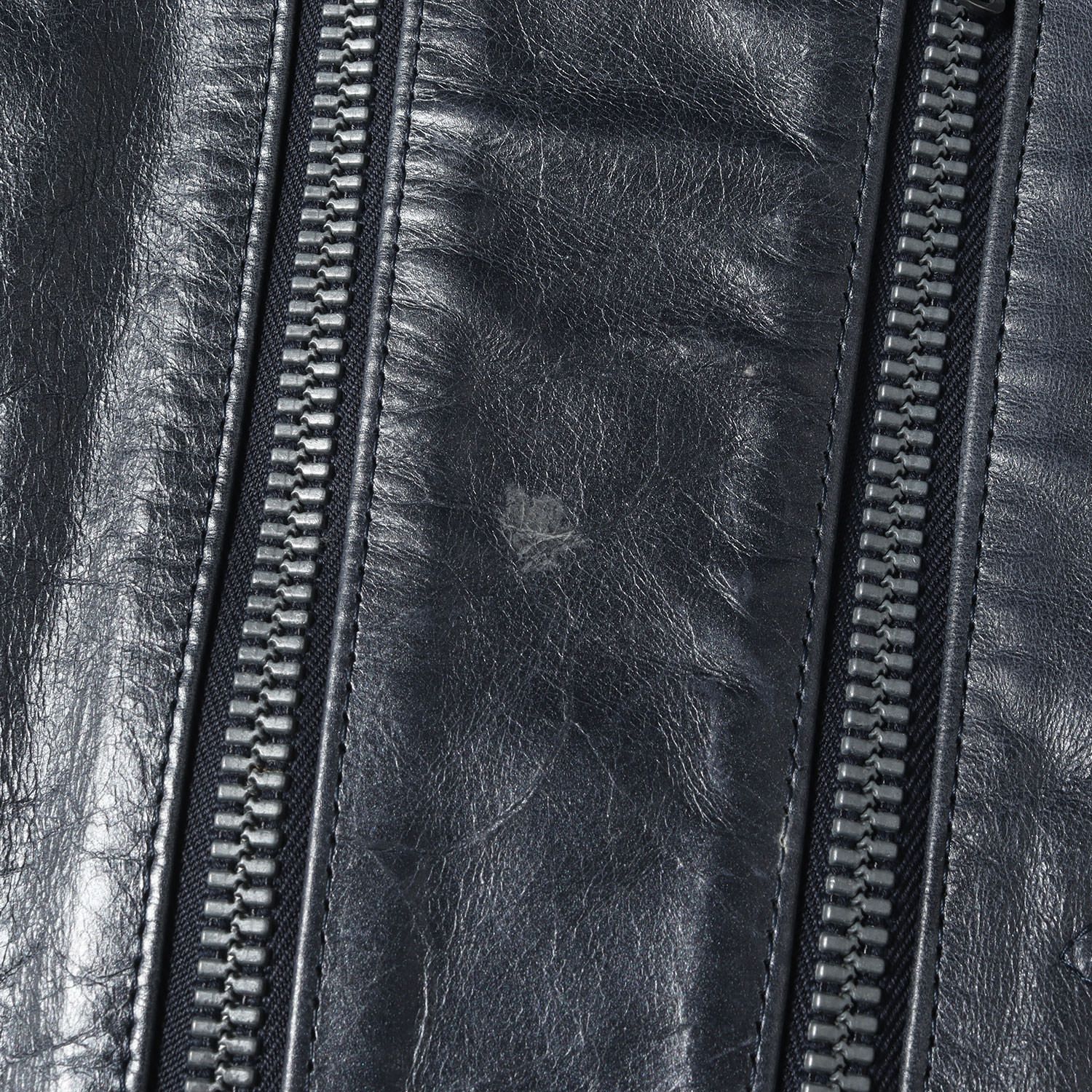 ポテンシャル NUMBER N INE ナンバーナイン ジャケット ブルー サイズ 2 01SS タイム期 裏地ドクロ ガンメタリックレザー ライダースジャケット アウター ブルゾン 上着 アーカイブ メンズ 新品続々入荷中！