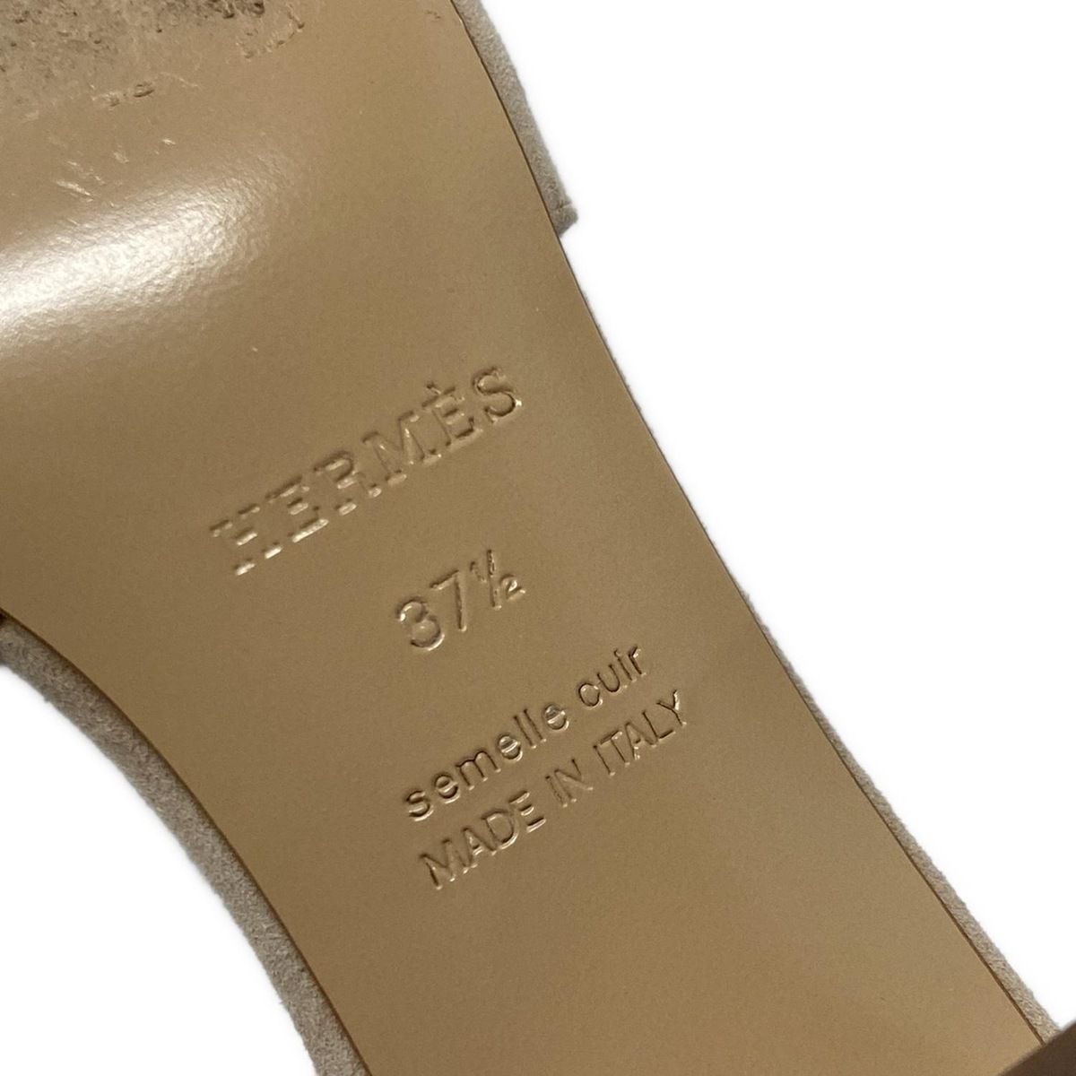 HERMES(エルメス) ミュール 37 1/2 レディース ジジ50 ベージュ HERMES(エルメス) ミュール 37 1/2 レディース ジジ50 ベージュ
