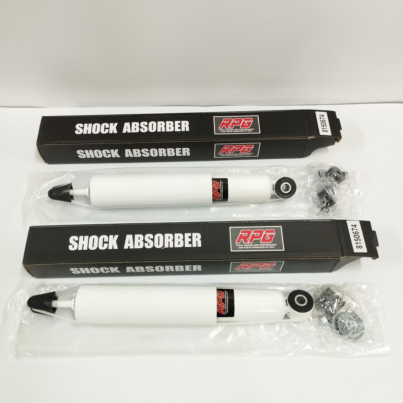 D11383 ジムニー JB23 JB33 JB43 リフトアップ用 ロングショック 1台分 白 FFCRYSTALESIA_COM