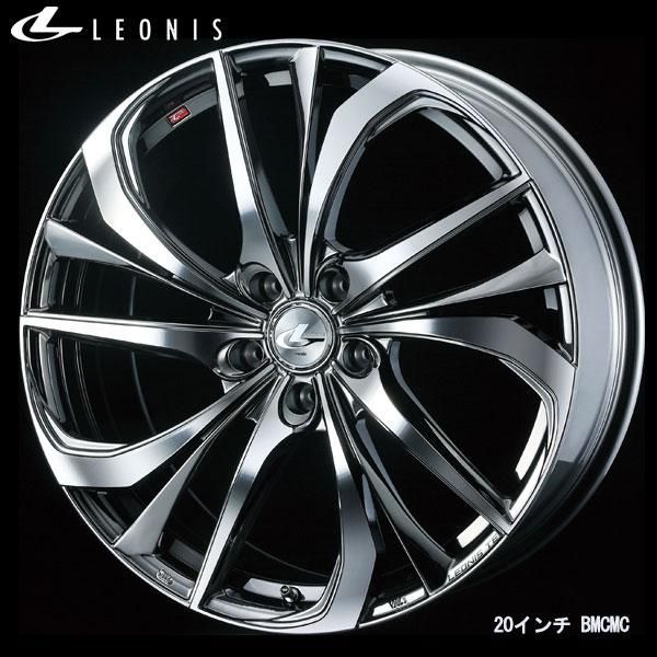 WEDS レオニスTE 20x8.5J 45 5H|114 BMCMC|ブラックメタルコートミラーカット 4本