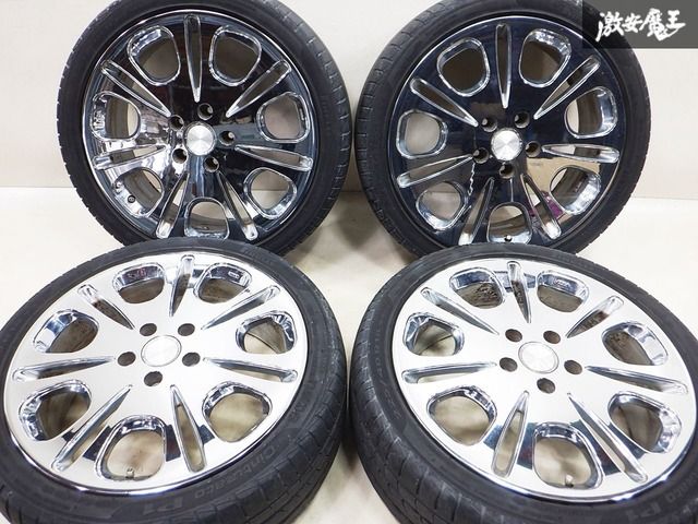 ◇ガリキズ無し◇ PIAA ピア Curvatura SD-72 メッキ 18インチ 7J +53 5H