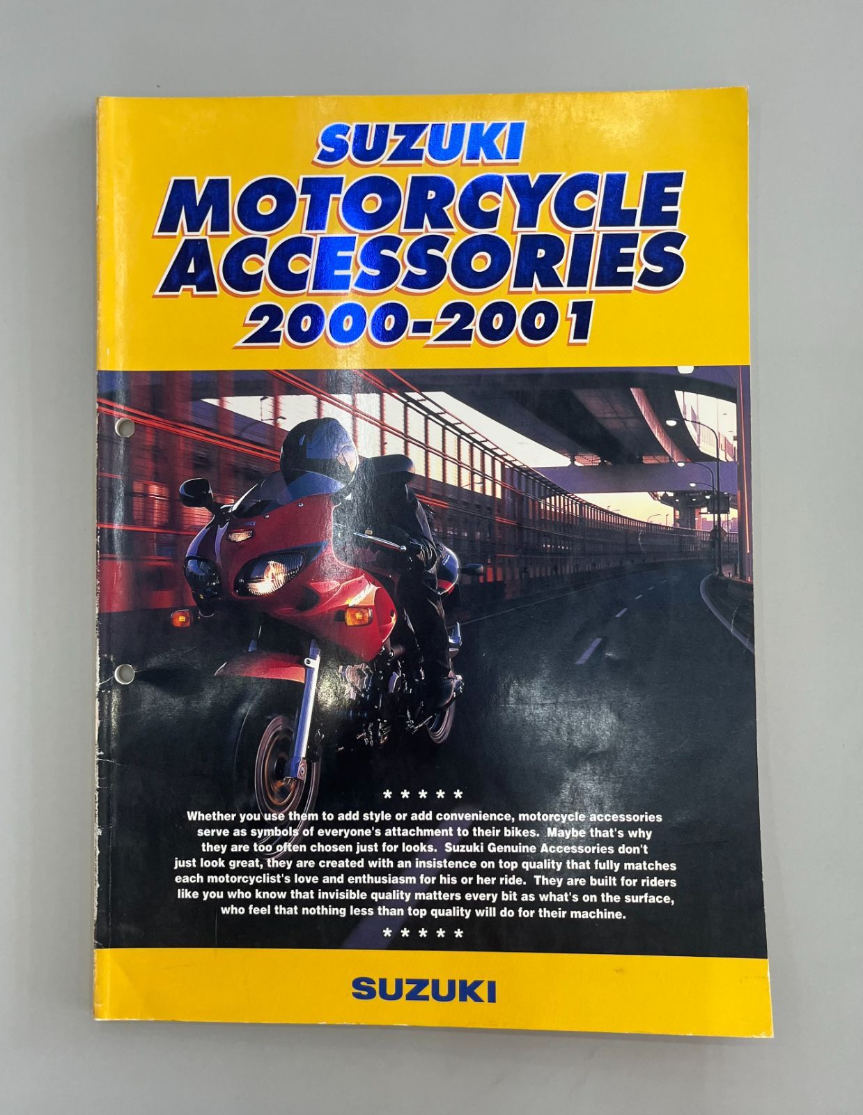 《激レア》スズキ モーターサイクルアクセサリーズ／2000年5月(平成12年5月)／SUZUKI MOTORCYCLE ACCESSORIES／希少／レア