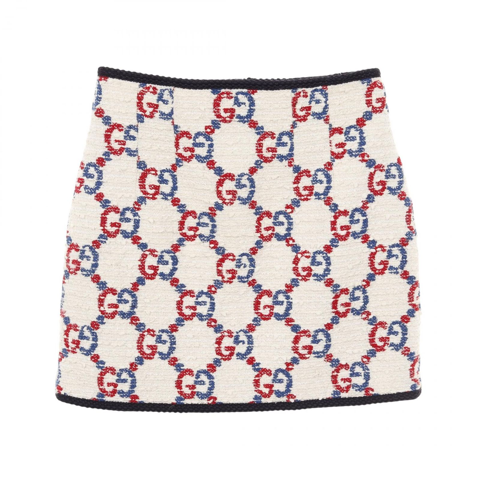 グッチ GUCCI スカート GG柄 ツイード 577738 コットン スカート レディース Used A