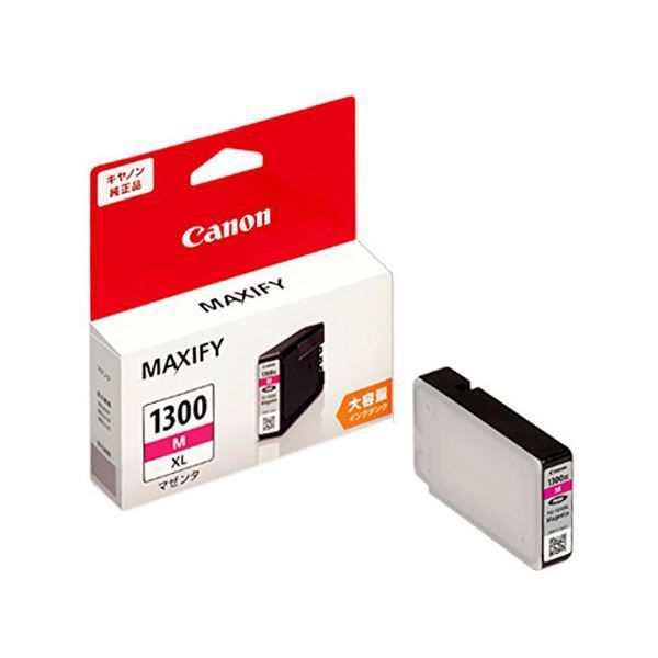 （まとめ）キヤノン インクタンクPGI-1300XLM マゼンタ(大容量) 91
