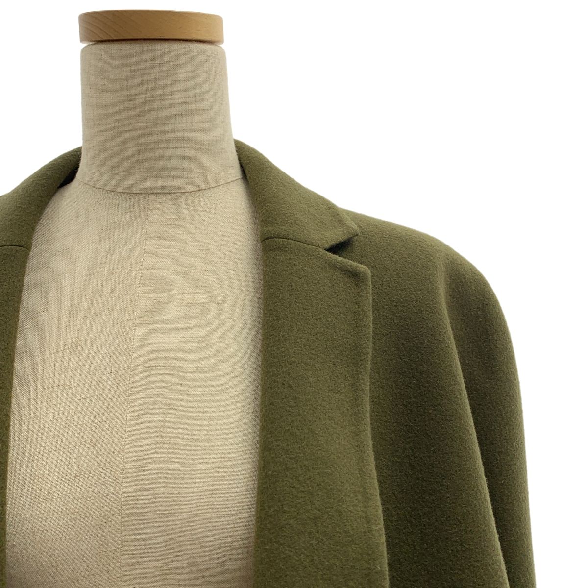 MADISON BLUE | マディソンブルー | DOLMAN SLEEVE COAT | ウール ボタンレス オーバー コート | 01 S | khaki | レディース