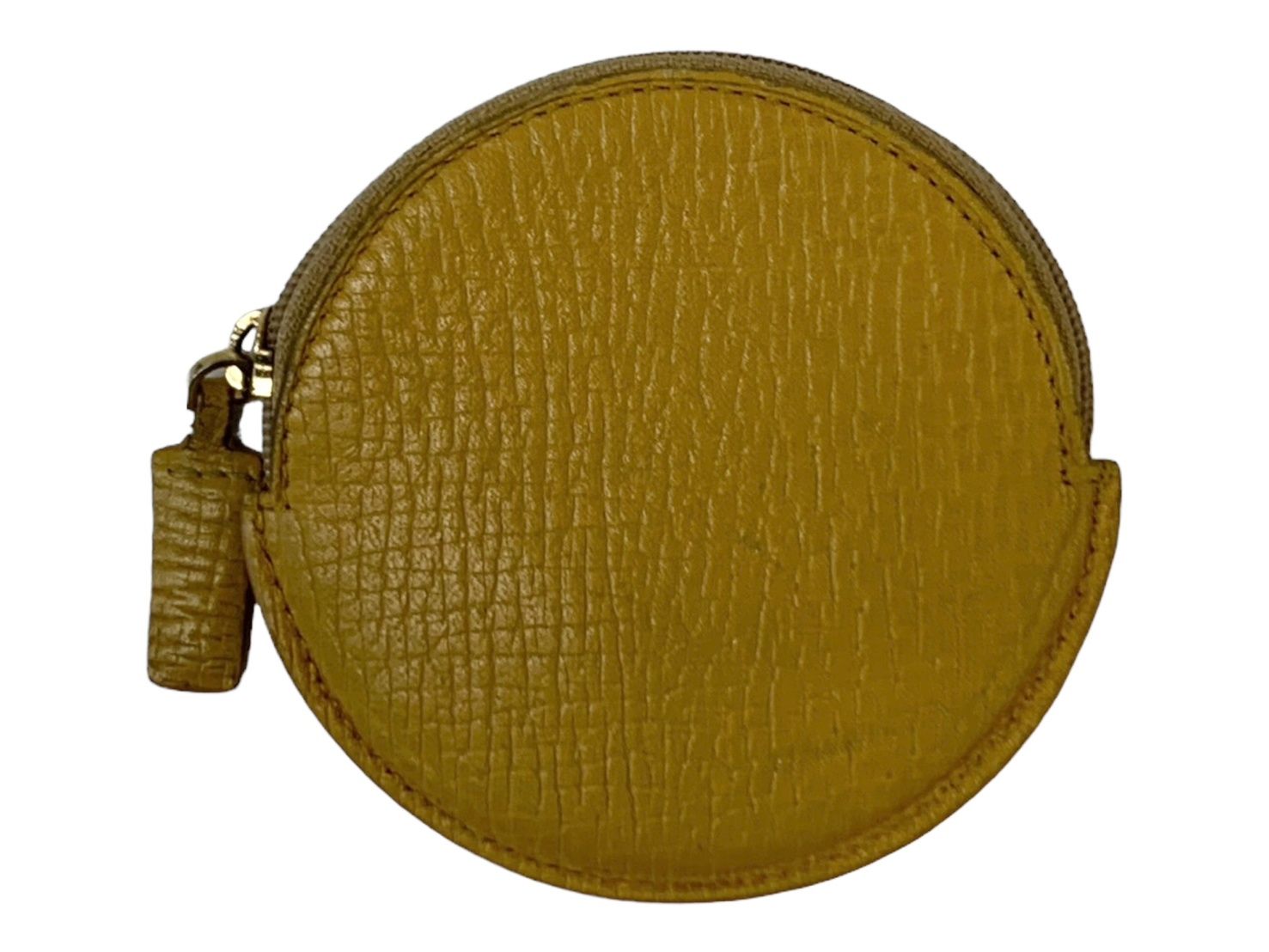 LOEWE コインケース 丸型　小銭入れ　ブラウン レザー ✨美品✨ ロエベ 丸型レザー コインケース ブラウン系