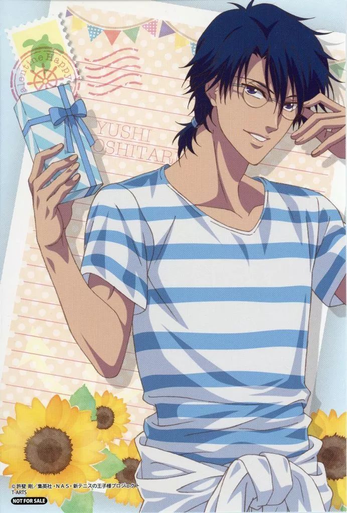 中古】ポストカード 忍足侑士 描き下ろしポストカード 「新テニスの