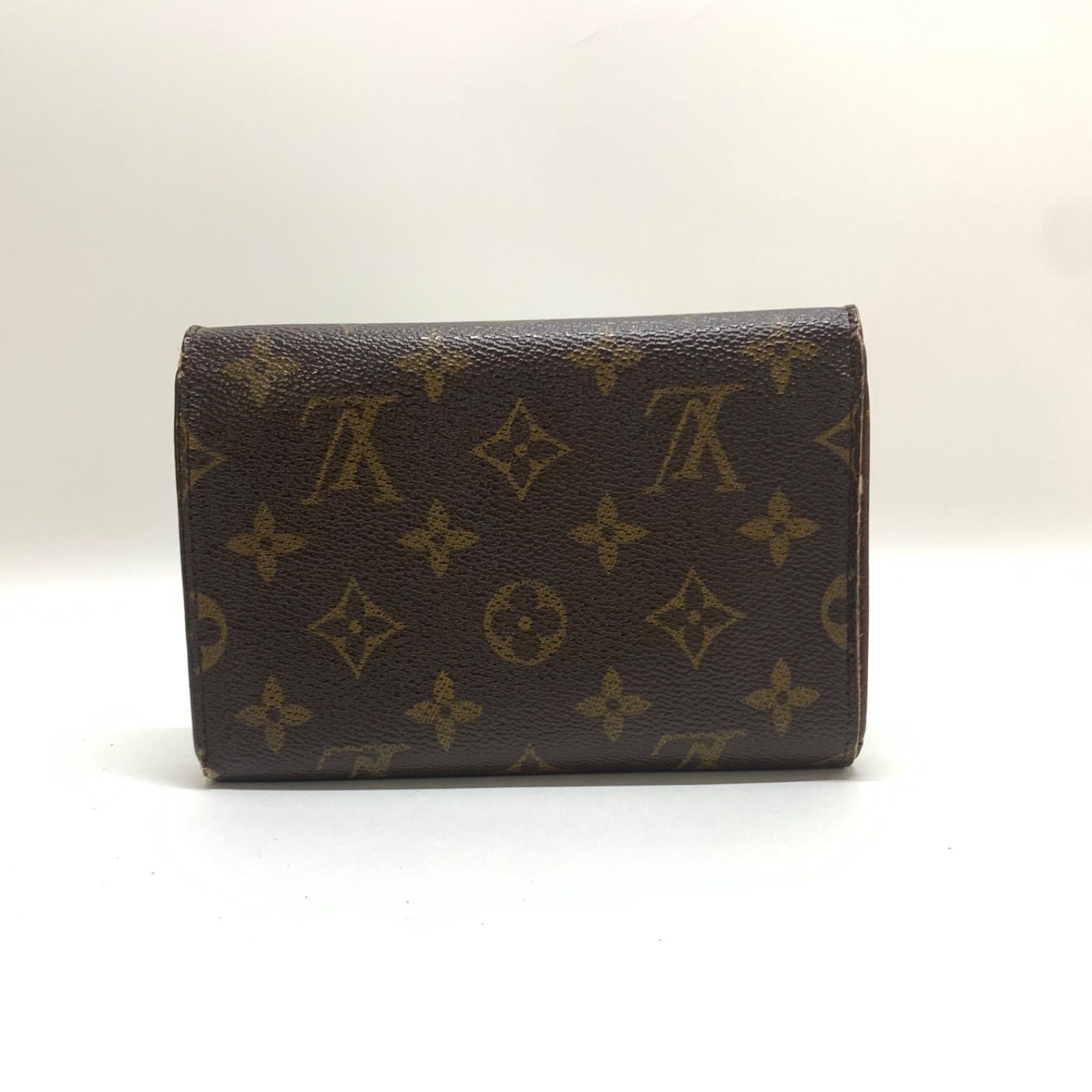 410 LOUIS VUITTON ルイヴィトン モノグラム 三つ折り財布 カルトクレディ - メルカリ
