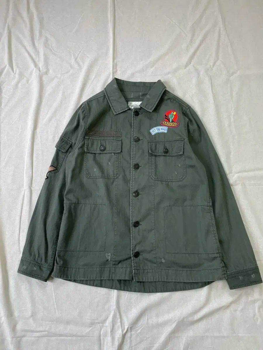 Mudd HBT ミリタリー パッチ フィールド ジャケット J03087