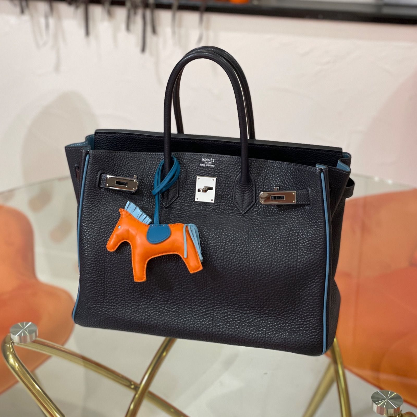 エルメス ロデオMM フー×セレスト×ブルーイズミール HERMES バッグ 