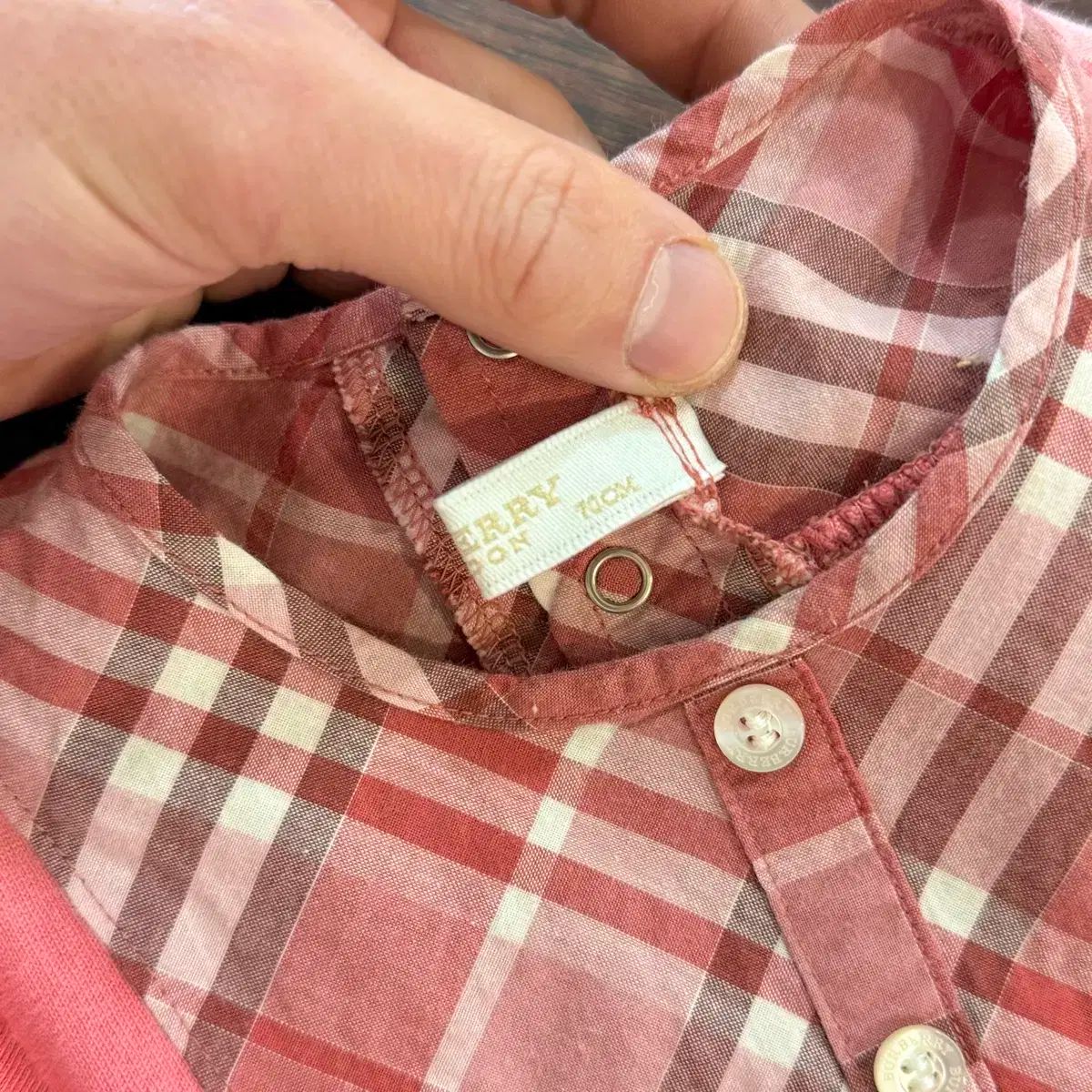 BURBERRY LONDON ENGLAND ベビー ワンピース BURBERRY LONDON バーバリーロンドン 襟付きチェック柄