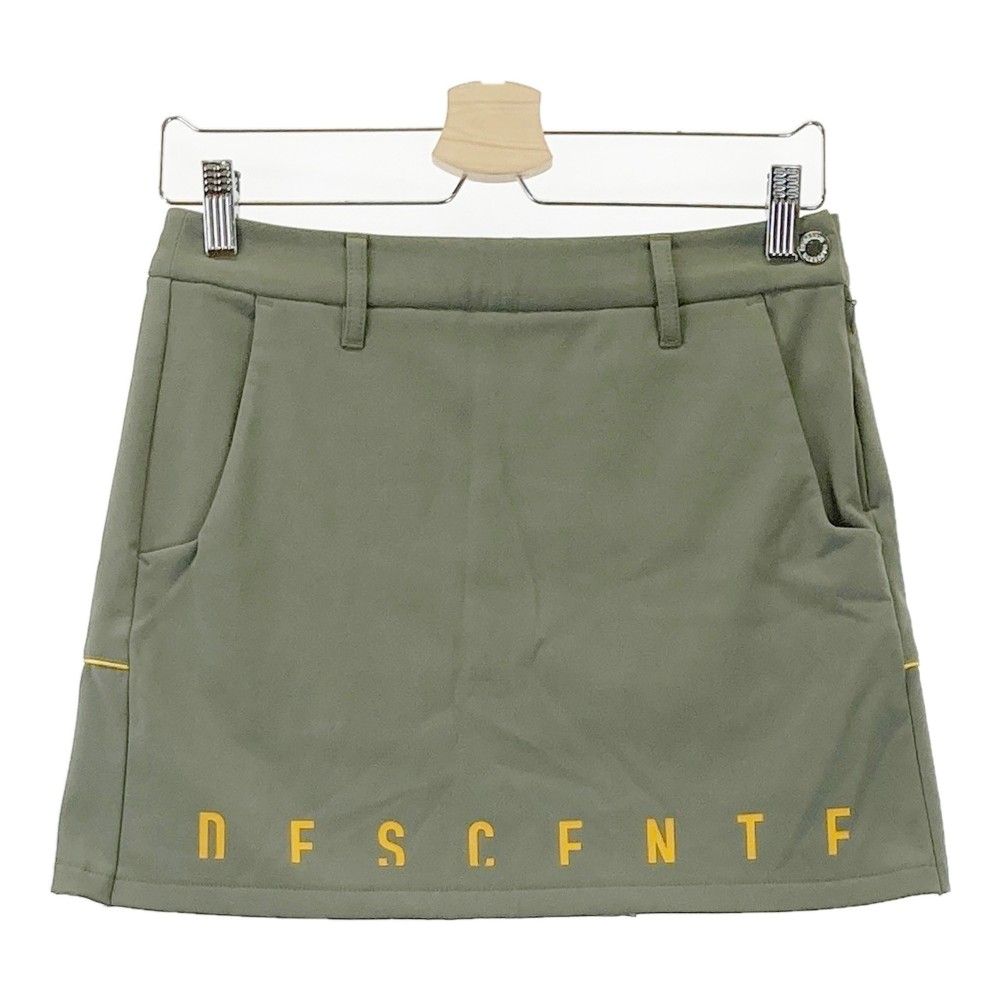 サイズ：S DESCENTE GOLF デサントゴルフ  裏起毛 プリーツ切替 スカート  カーキ系 [240101298206]# ゴルフウェア レディース ストスト