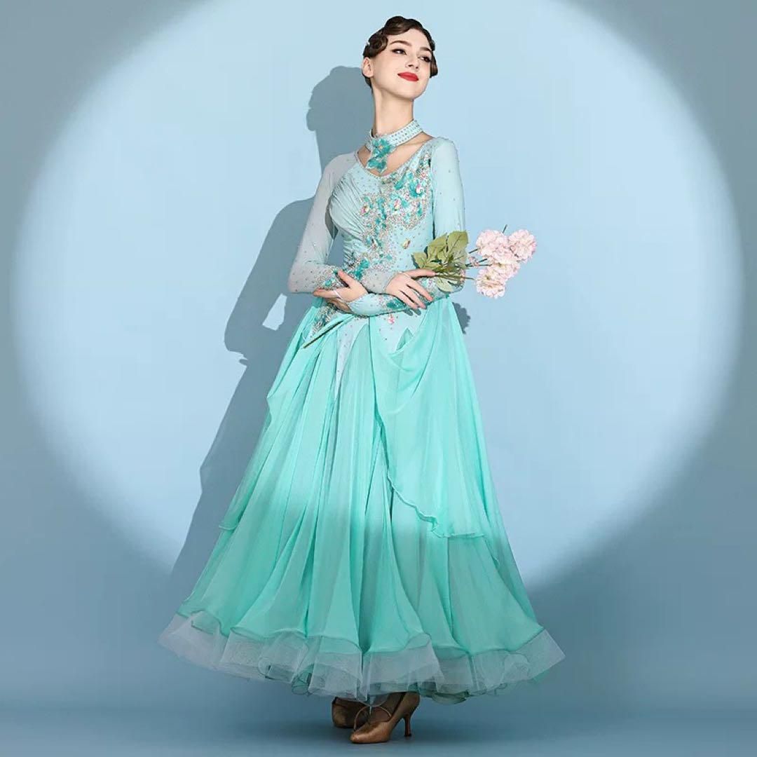 ♥ スタンダードドレス 発表会用ダンスパーティー向け華やかデモ衣装