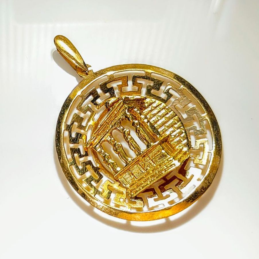 K18金ギリシャ エレクティオン神殿女神像 K18金 ペンダント トップ オーダーメイド 特注品 お洒落 繊細な装飾 SNA