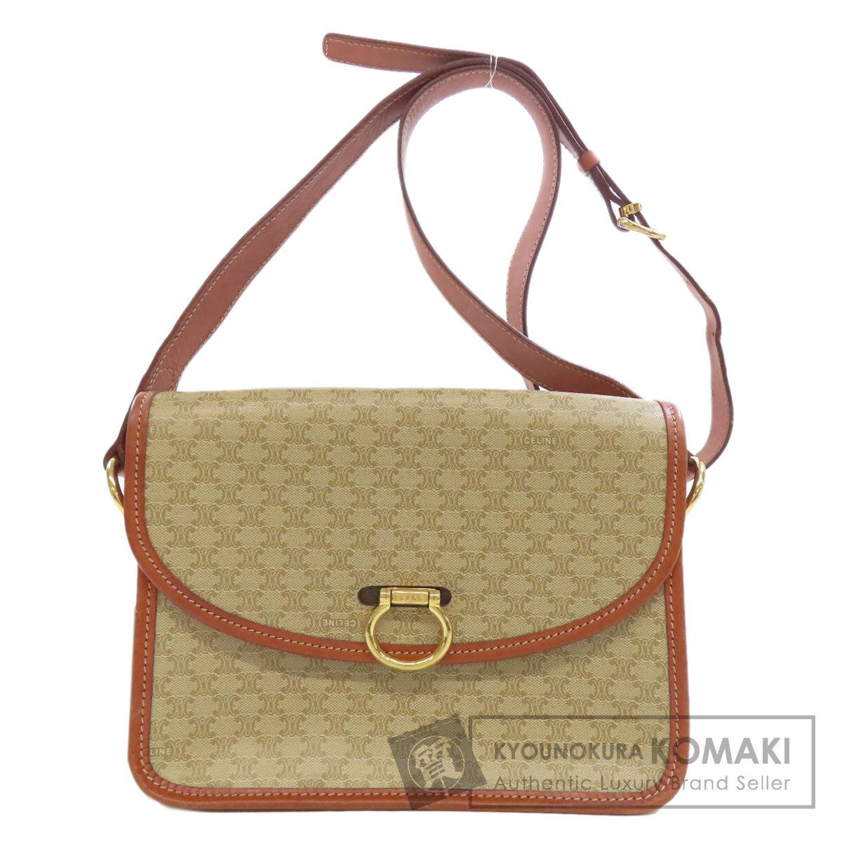 CELINE セリーヌ マカダム柄 ショルダーバッグ PVC レディース 【公式 