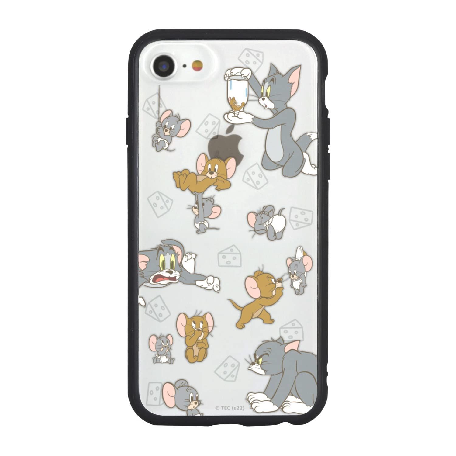 グルマンディーズ トムとジェリー IIIIfit Clear iPhoneSE(第3世代/第2世代)/8/7/6s/6 (4.7インチ) 対応ケース 総柄 TMJ-154C