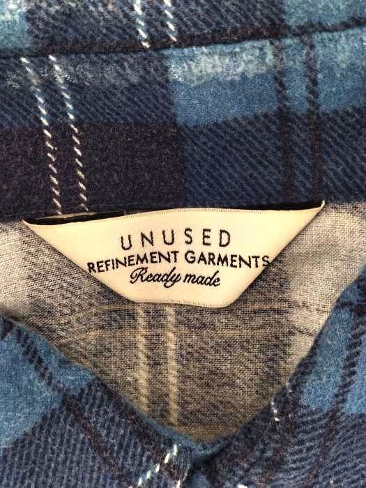 UNUSED アンユーズド damage check nel shirt 楽天市場】UNUSED アンユーズド 22AW 日本製 Damaged check shirt