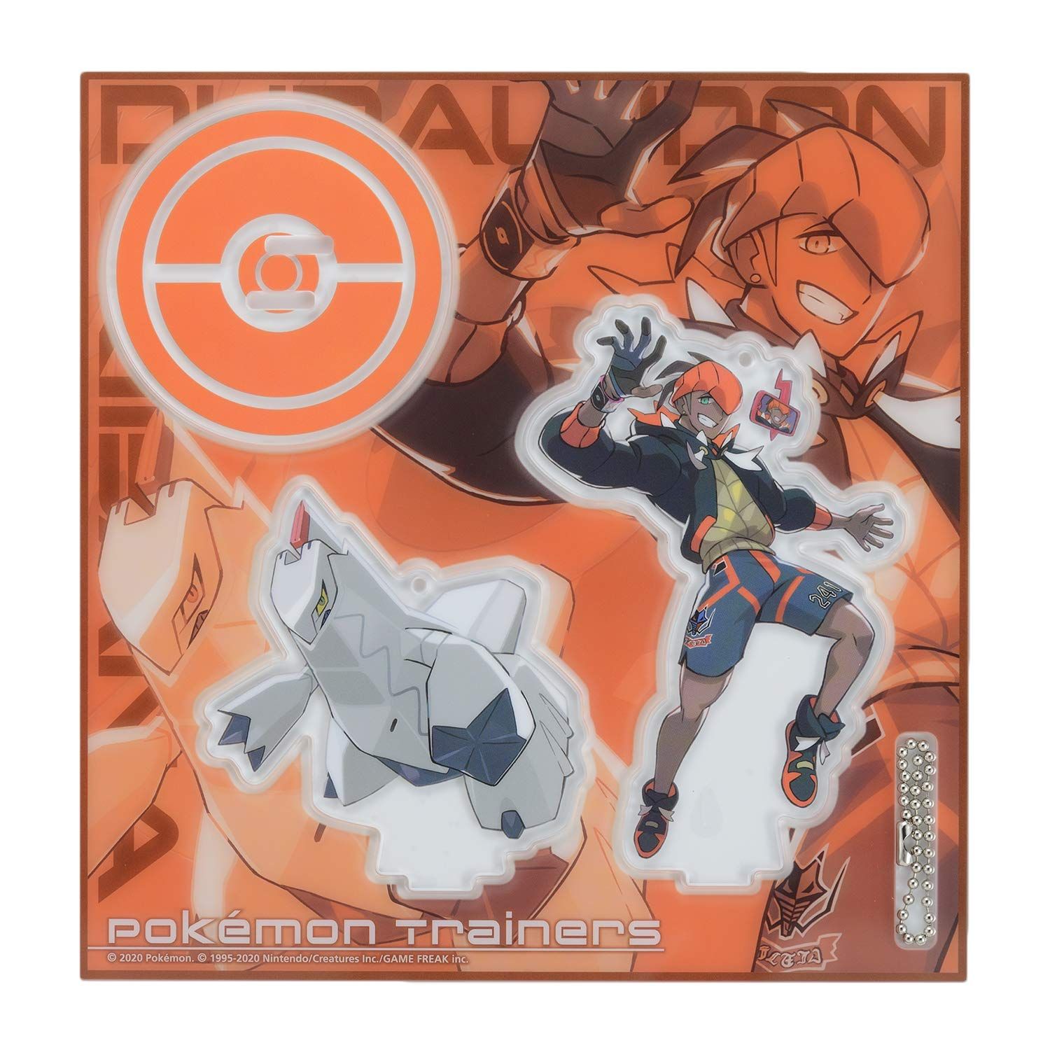 ポケモンセンターオリジナル アクリルスタンドキーホルダー Pokémon Trainers キバナu0026ジュラルドン [キバナu0026ジュラルドン]
