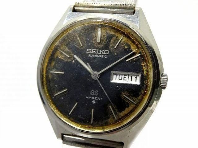 3F グランドセイコー GRAND SEIKO ジャンク 時計 GS 5646-7010 部品取り メダリオン 黒文字盤 デイデイト  メンズ ウォッチ 腕時計 6J