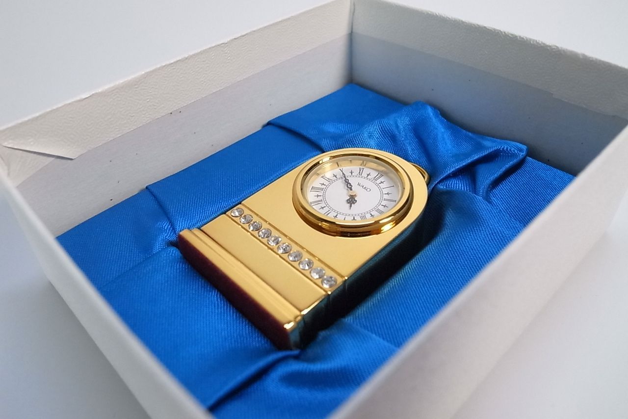 銀座和光　置き時計　ゴールド 銀座和光 置き時計 ゴールド - メルカリ