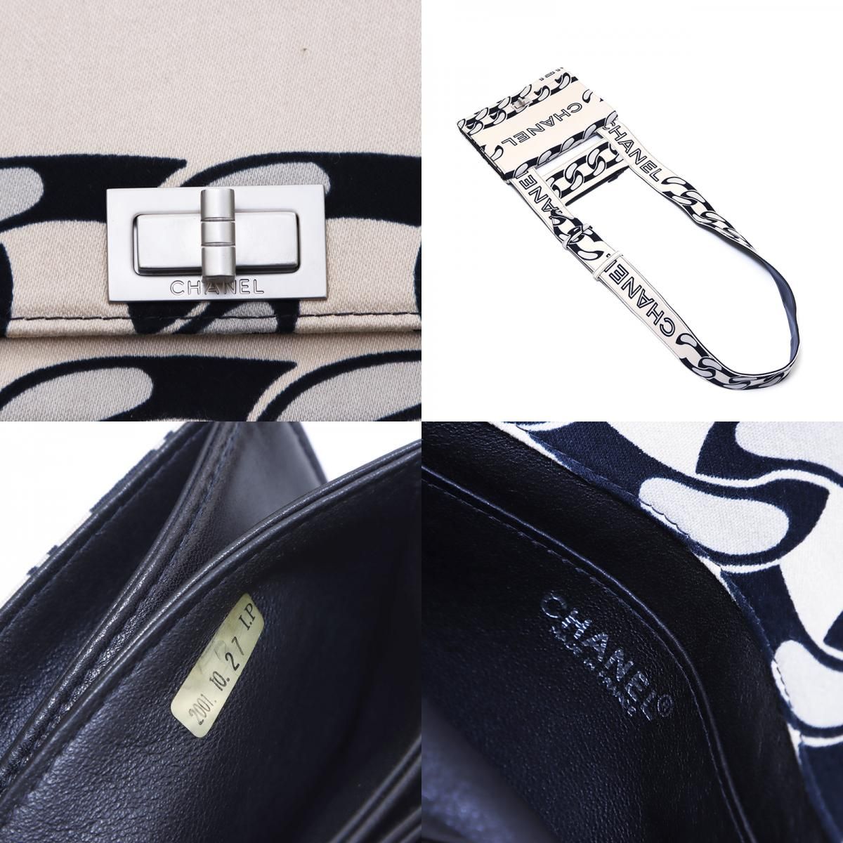 CHANEL シャネル ショルダーバッグ 布 グラフィック ロゴ - メルカリ