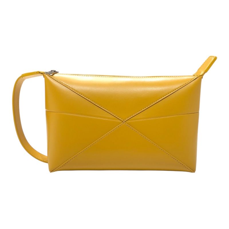 ロエベ LOEWE パズルフォルドウォッシュバッグ C510WBPX01 サンフラワー シャイニーカーフ ユニセックス その他バッグ