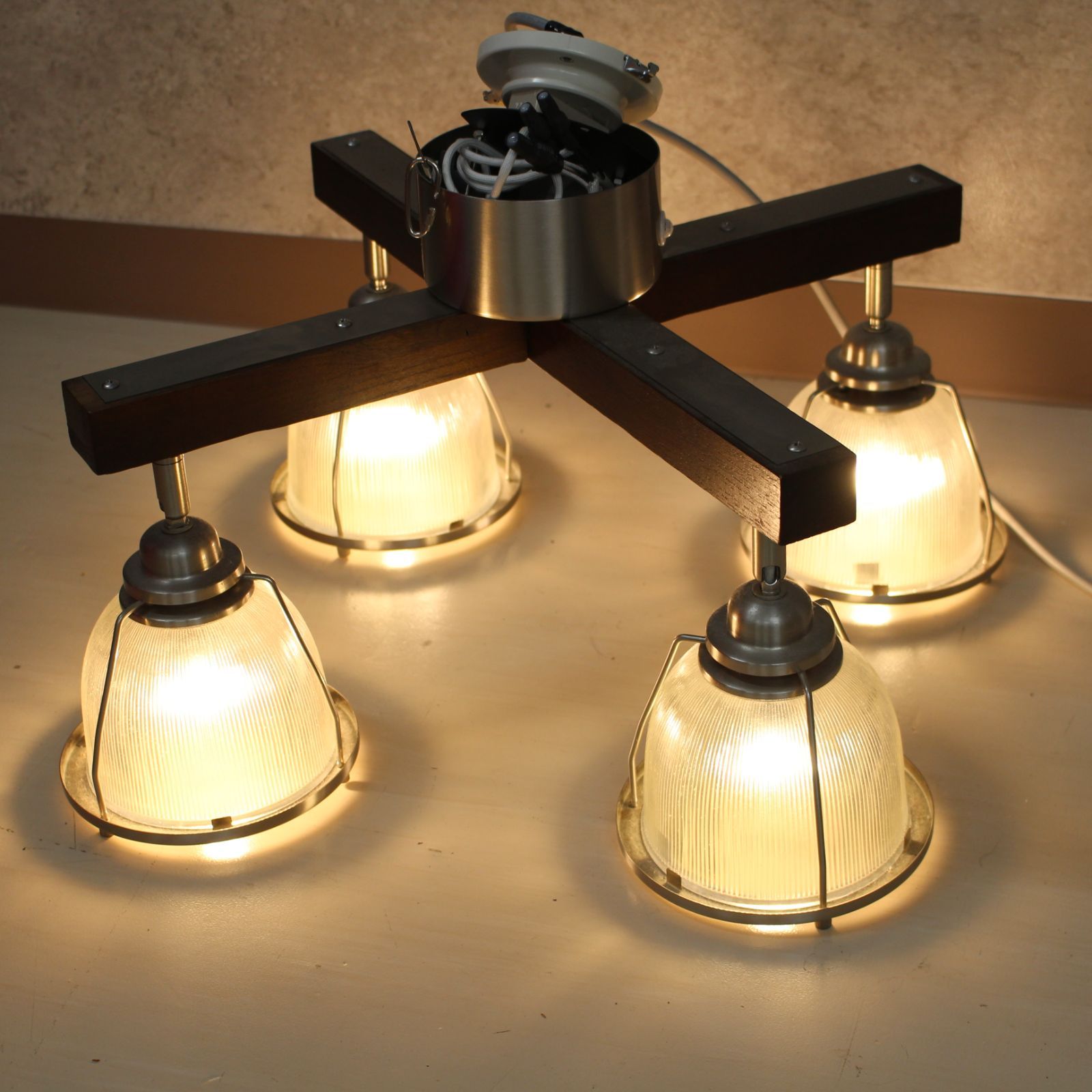 【HERMOSA】DINER 4 ダイナー4 シーリングランプ DINER 4 シーリングランプ 照明 ガラス 4灯照明 LED対応 角度調節