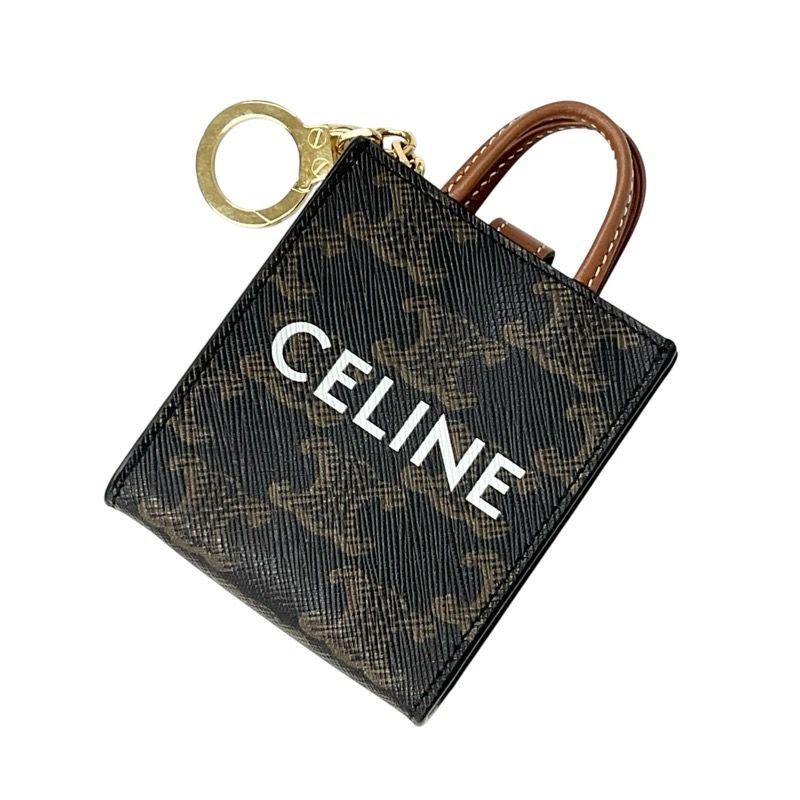 セリーヌ CELINE チャーム ブラウン ゴールド トリオンフ