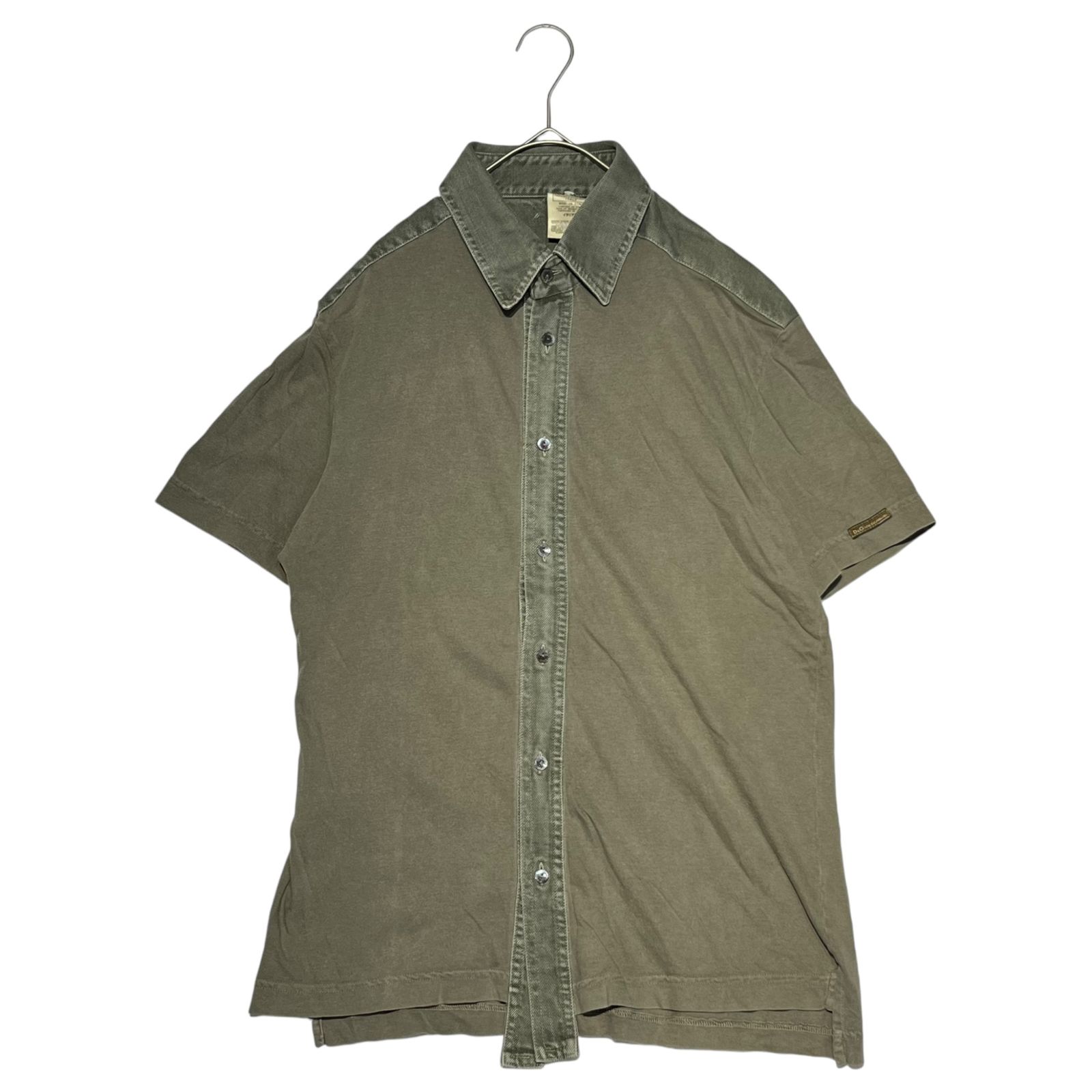 DOLCE&GABBANA / 00s/デニム切替/長袖シャツ/S/スウェード/ベージュ D&G(ディー&ジードルガバドルチェ&ガッバーナ) 00's Denim switching S