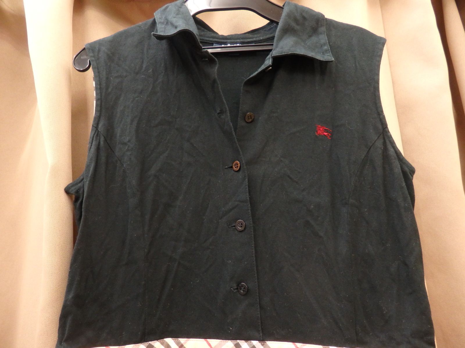 BURBERRY LONDON ノースリーブ切替 ワンピース 160A - メルカリ