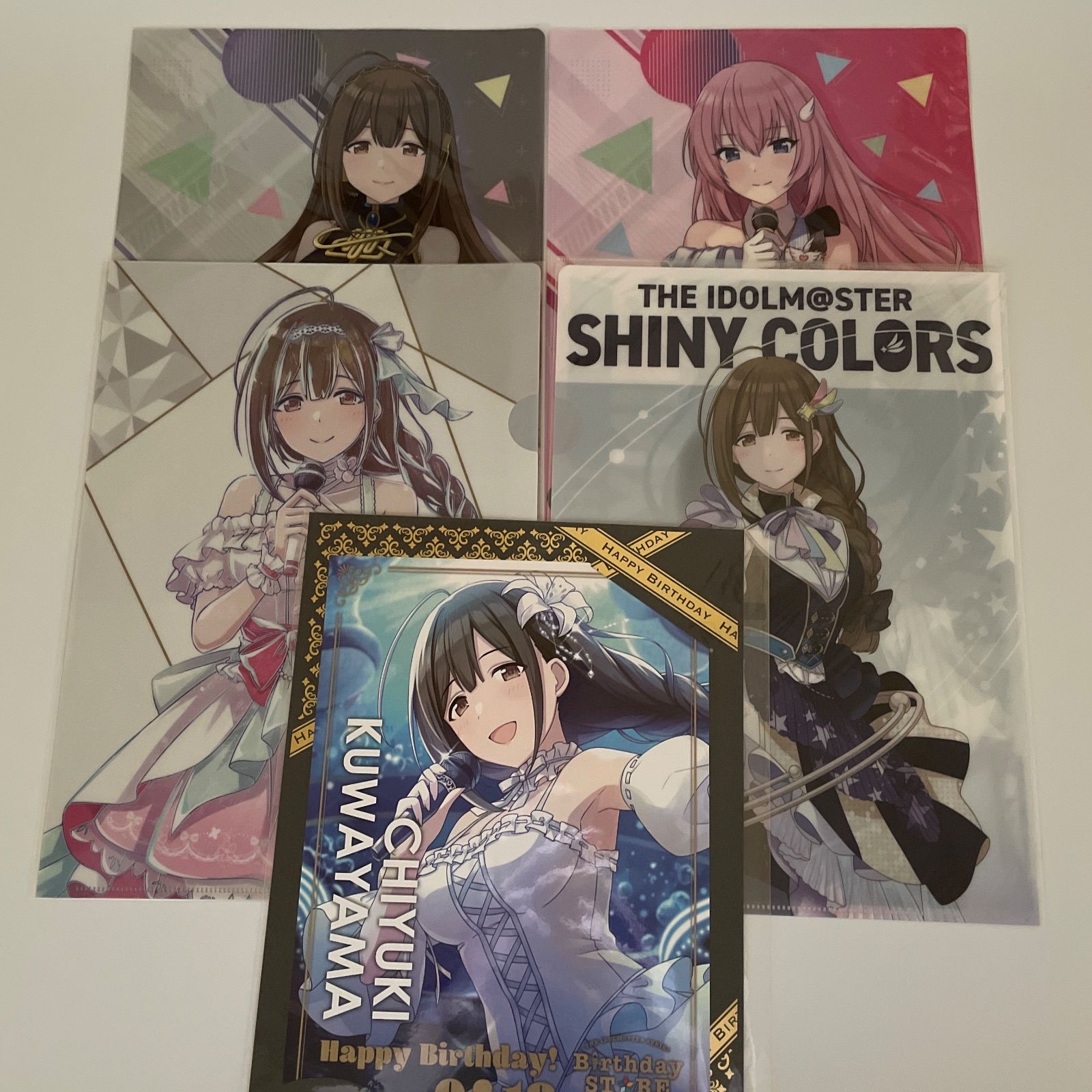 桑山千雪 アイドルマスターシャイニーカラーズ クリアファイルほか計4点 id 8cd