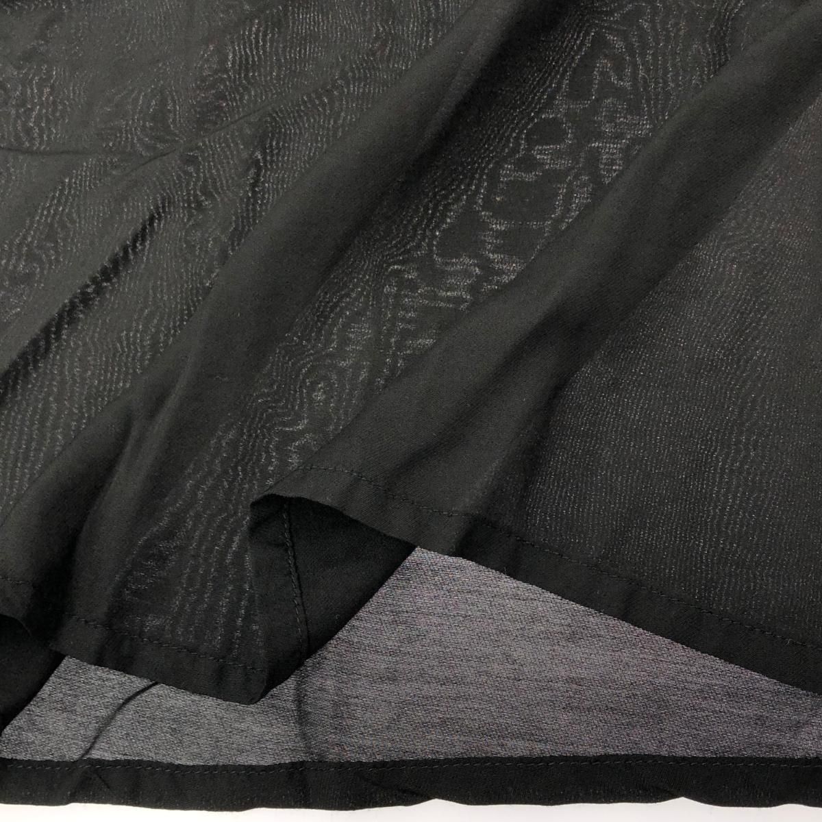 手作りのポリエステル反物メンズかりゆしウェアLサイズ紺の縞柄