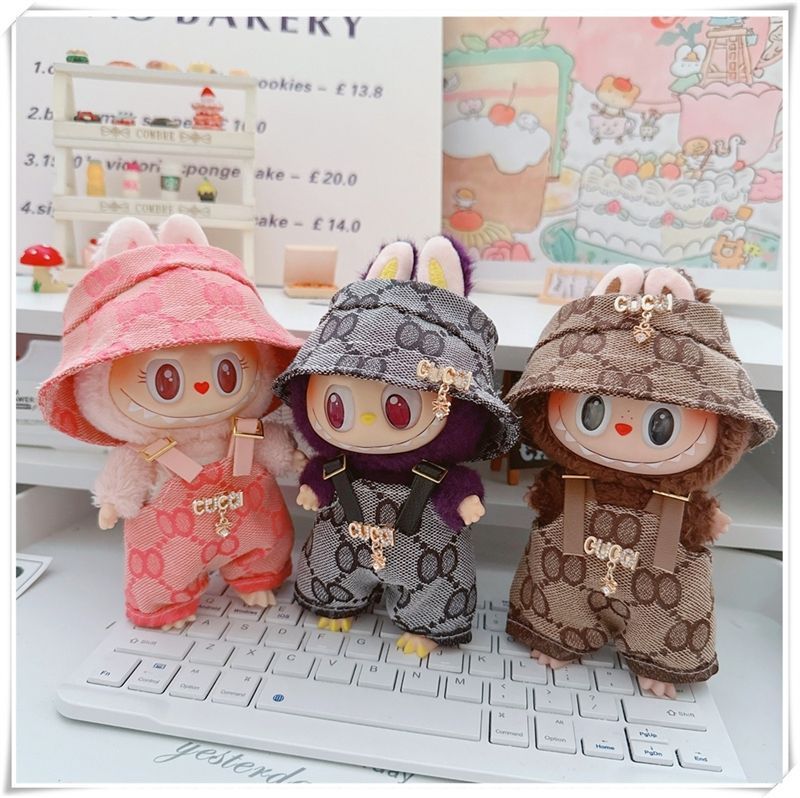 LABUBU 17cm 15cm ぬい服 着せ替え服（服のみ） 2セット たどら