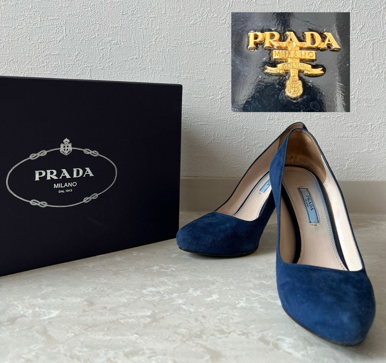 靴/シューズ新品❤️ PRADA スエードパンプス 35.5