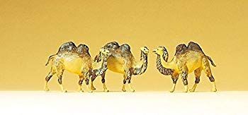 非常に良い】プライザー ふたこぶらくだ3頭 塗装済完成品 N(1/160