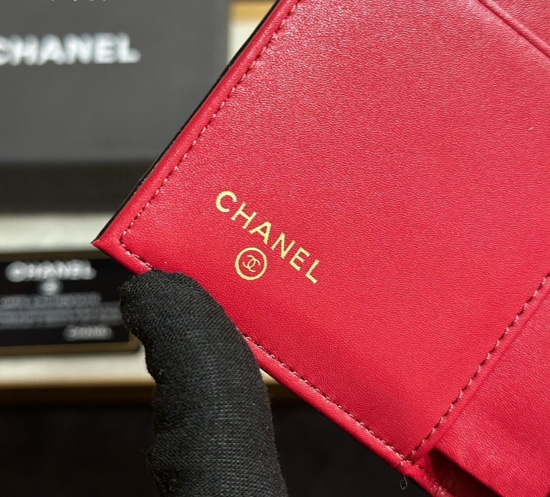 CHANEL シャネル 三つ折り財布  3つ折り財布 ブラック