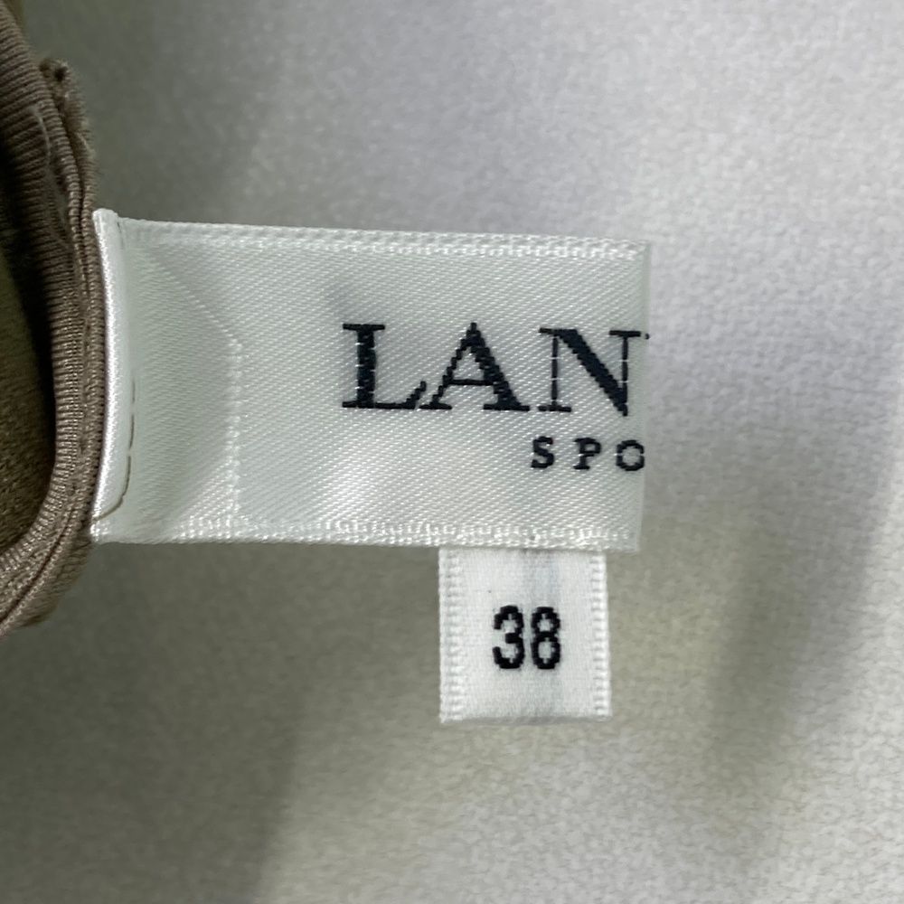 LANVIN ゴルフジャケット 38サイズ ホワイト/グレー LANVIN ゴルフジャケット 38サイズ ホワイト/グレー
