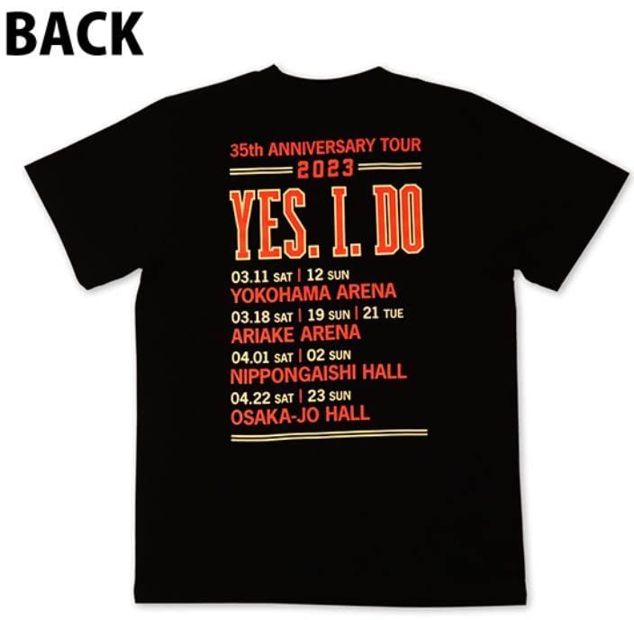 L エレファントカシマシ TOUR 2023 YES. I. DO 黒・カレッジ Tシャツ