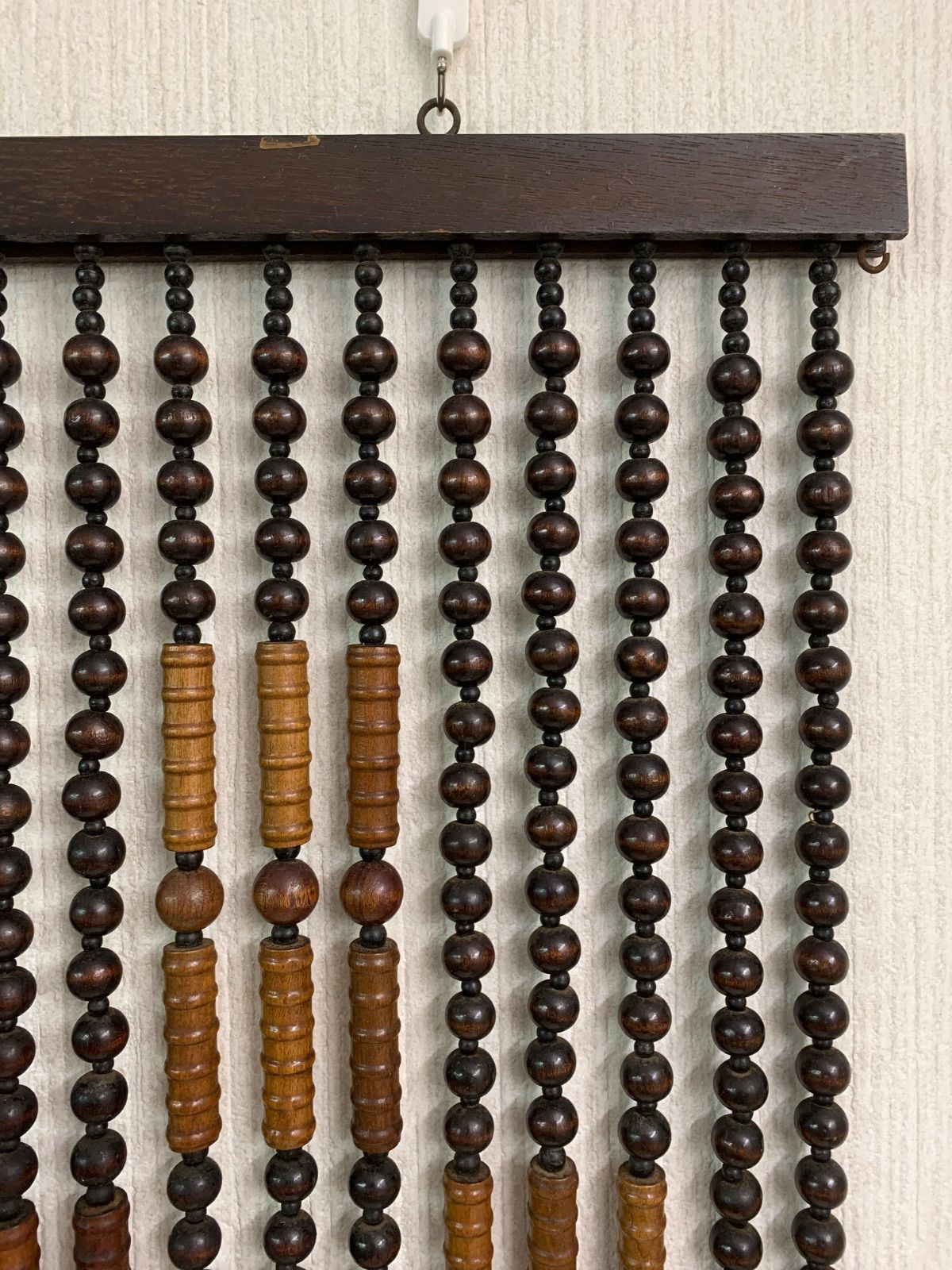 昭和レトロ！木製珠のれん パーテーション 珠暖簾 - メルカリ