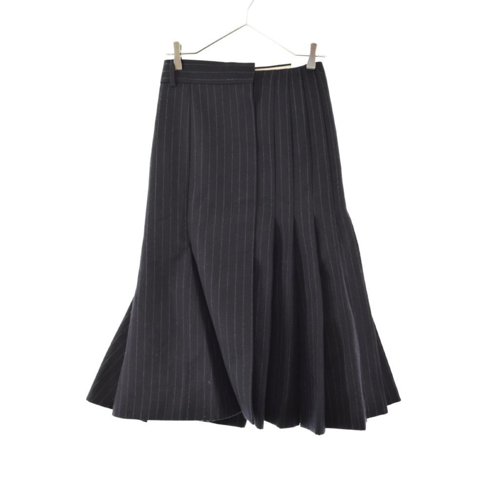 スカート sacai 22AW Chalk Stripe Skirt SACAI | CHALK STRIPE & WOOL MELTON SKIRT