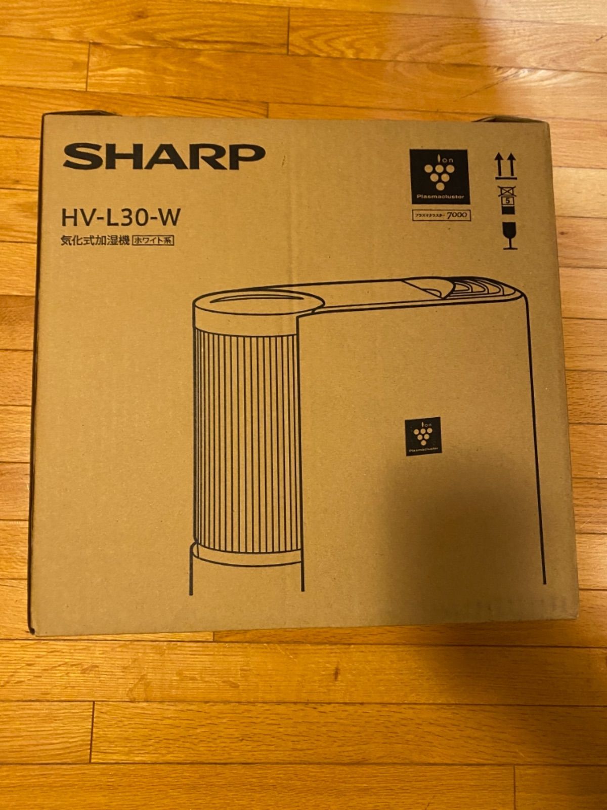 SHARP プラズマクラスター加湿機 気化式 ホワイト HV-L30-W