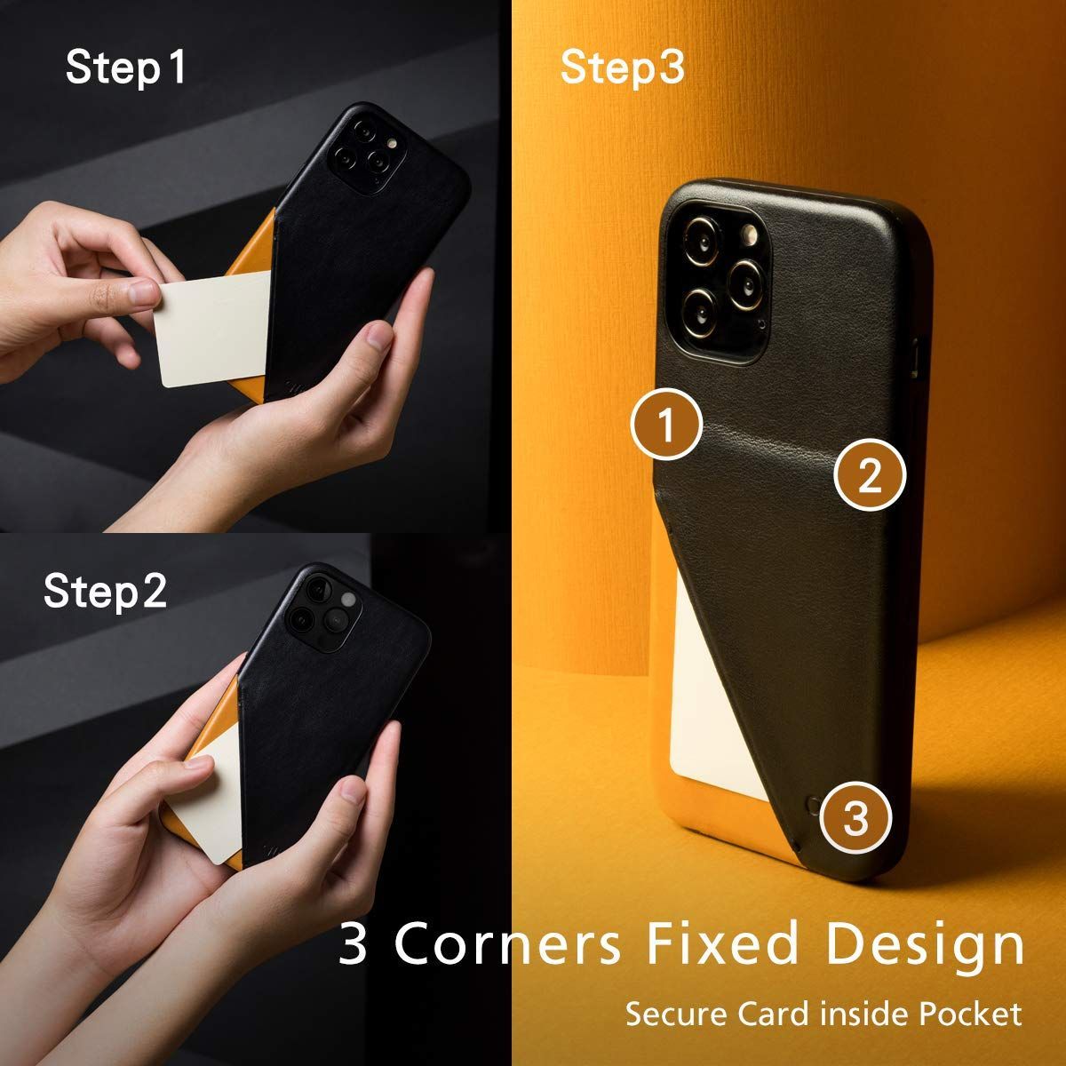 新着商品 12 Pro 6.1インチ 12 ポケットケース - イタリア製 本革 iPhone レザー 360 iPhone 耐衝撃ケース メトロ ハンドメイド Alto ブラック CHRISTIANNAURATH_COM_BR